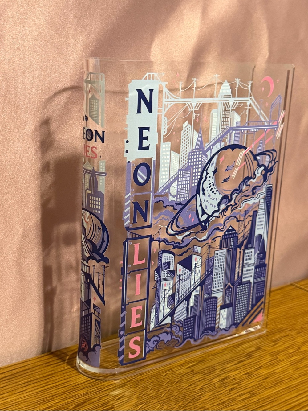Fairyloot Neon Lies Book Vase NIB